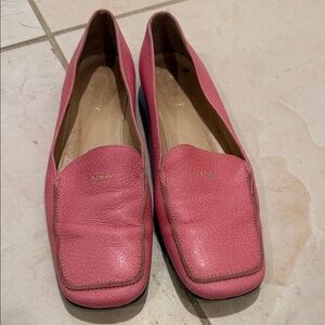 Vintage Kate Spade Women’s Pink Leather Slip-On Loafers